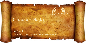 Czuczor Maja névjegykártya